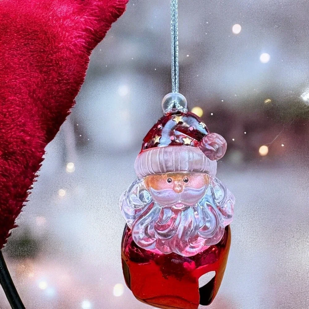 Holiday Bell Jingler SANTA CLAUS Christmas Ornament By KCARE‎ Vintage